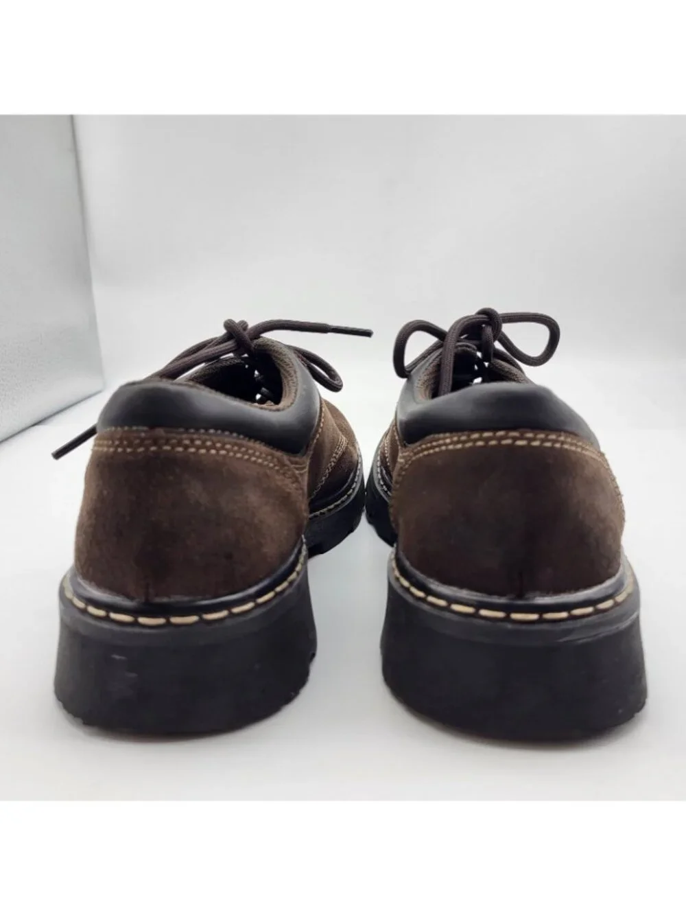 VTG Womens Skechers USA Y2K Chunky Lug Brown Leather SZ 7 Throwback